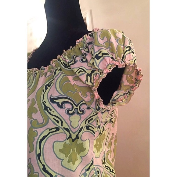 J CREW ~ Size XS Elastic Cap Sleeve Blouse - Picture 2 of 6